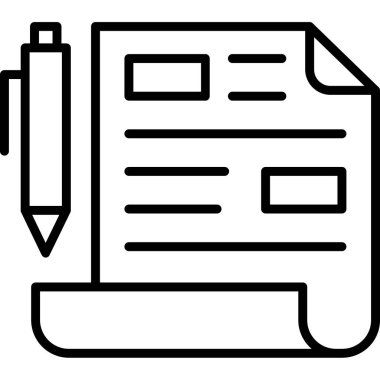 Kitap eğitimi okul simgesi ana hatları biçiminde