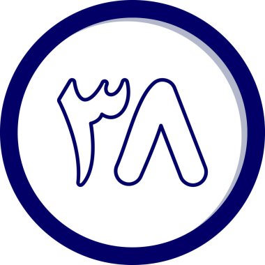 diş simgesi vektör illüstrasyonu