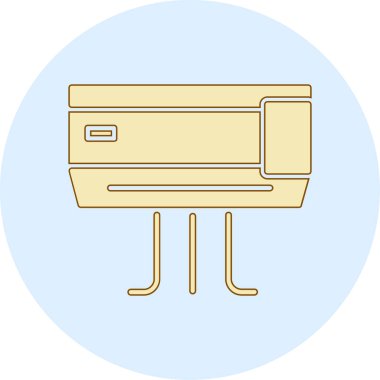 Ofis simgesi vektör illüstrasyonu