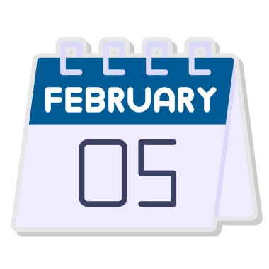 Tarih için takvimi olan illüstrasyon