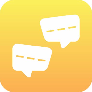 Konuşma baloncukları simgesi, vektör illüstrasyonu