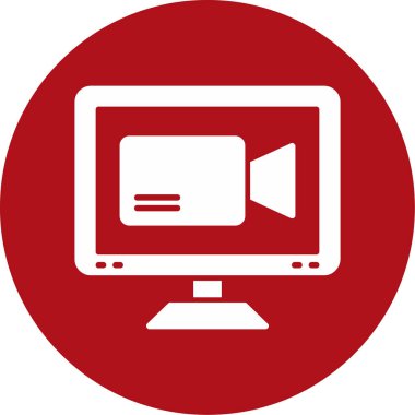 video simgesi vektör illüstrasyonu