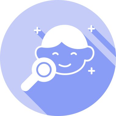 Büyüteçle kadın avatarı