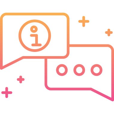 konuşma balonu simgesi, vektör illüstrasyonu