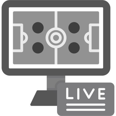 Canlı yayın vektör illüstrasyonu