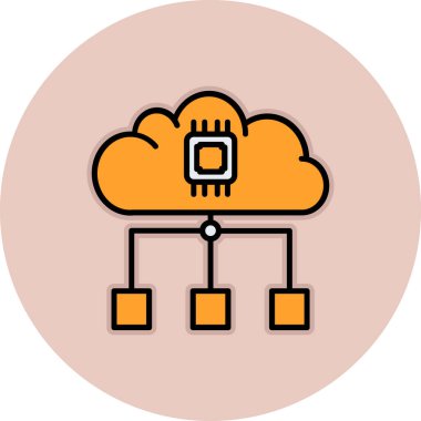 Bulut hesaplama. Web simgesi