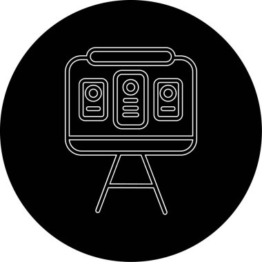 vektör lcd simgesi illüstrasyonu