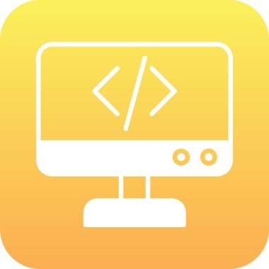 bilgisayar ekranı simgesi düz biçimli