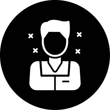 Moda biçimi izole edilmiş arkaplanda yönetici simgesi