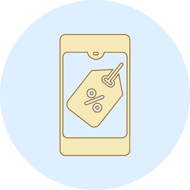 Moda Biçiminde Etiket Simgesi İzole Arkaplan