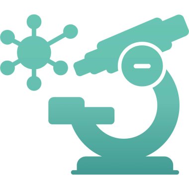 Mikroskop. Web simgesi basit tasarım