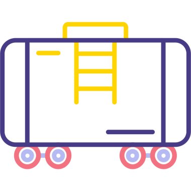 tren simgesi vektör illüstrasyonu