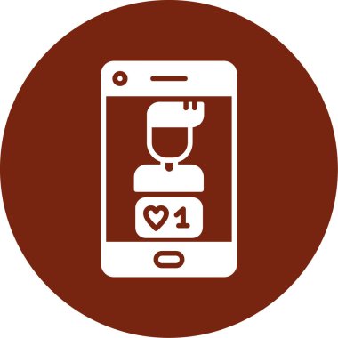 Cep telefonu simgesinin vektör illüstrasyonu