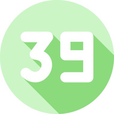 385 numara modern dijital simge tasarımı