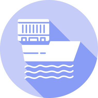 Tekne. Web simgesi basit illüstrasyon