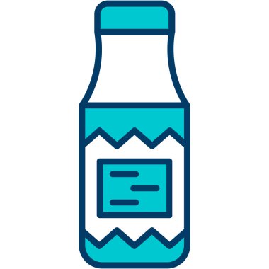 içki şişesi simgesi, vektör çizimi