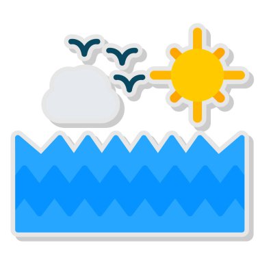 Hava durumu ikonu. vektör illüstrasyonu