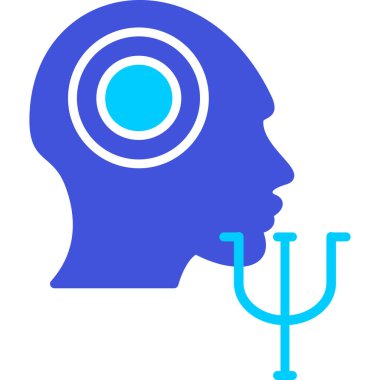 Beyin. Web simgesi basit illüstrasyon