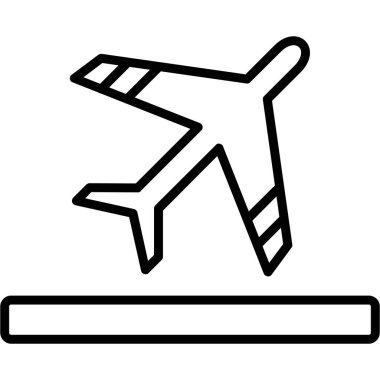 Uçak. Web simgesi basit illüstrasyon