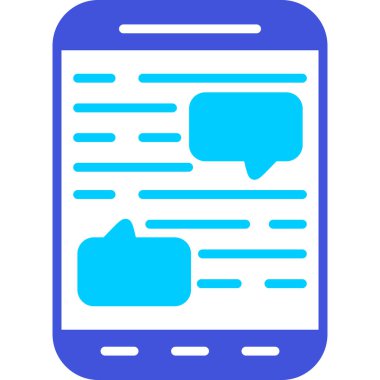 Cep telefonu. Web simgesi basit illüstrasyon