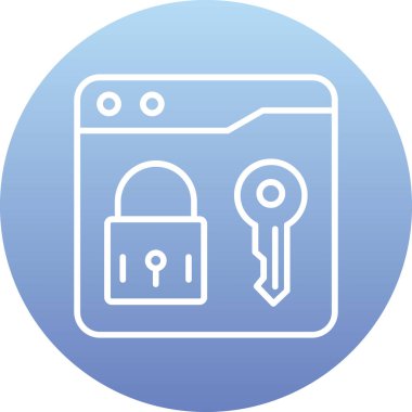 kilit simgesi, vektör illüstrasyonu