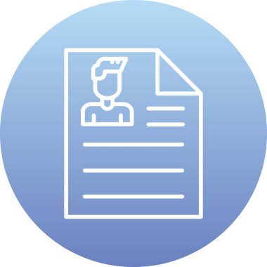 Belge. Web simgesi basit illüstrasyon