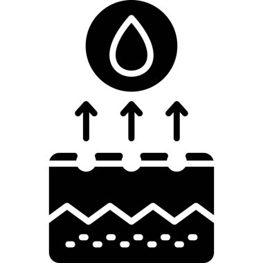 Su. Web simgesi basit illüstrasyon