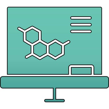 Bir tablet simgesinin vektör illüstrasyonu