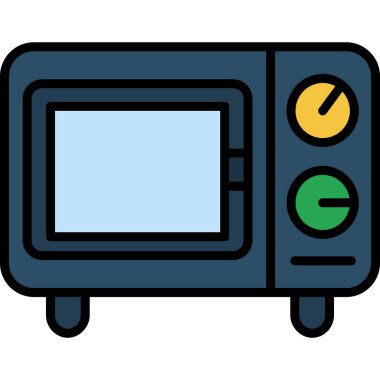 Fırın. Web simgesi basit illüstrasyon