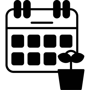 bitki simgesi vektör illüstrasyonu