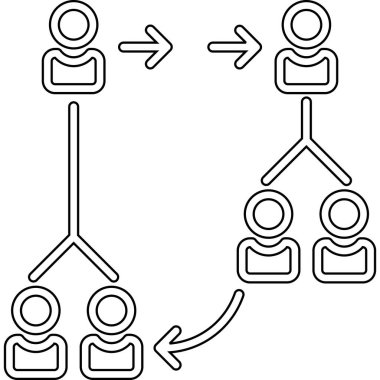 Takım çalışması iş konseptinin vektör illüstrasyonu