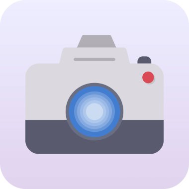 Kamera. Web simgesi basit illüstrasyon