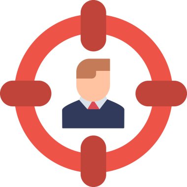 hedef simge vektör illüstrasyonu