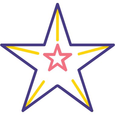 yıldız simgesi vektör illüstrasyonu