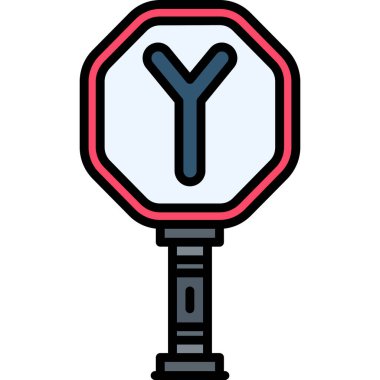 trafik sinyal simgesi vektör illüstrasyonu