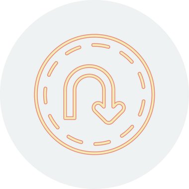 Bir çember simgesinin vektör illüstrasyonu