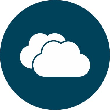 Soyut arkaplanda bulut simgesi izole edildi