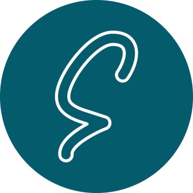 insan kulağının vektör çizim