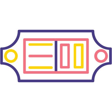 Pil. Web simgesi basit illüstrasyon