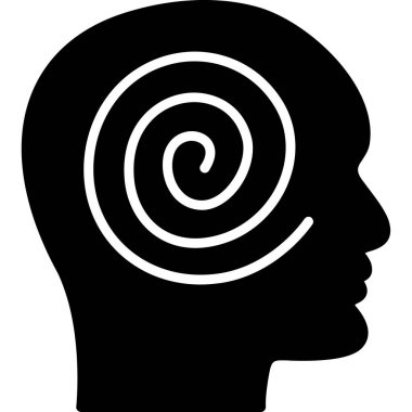 beyin ikonu vektör illüstrasyonu