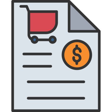 Alışveriş arabası simgesi, vektör illüstrasyonu