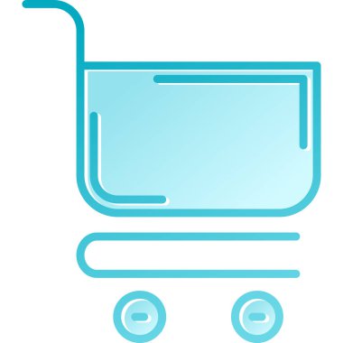 Üzerinde dolar işareti olan mavi alışveriş arabası