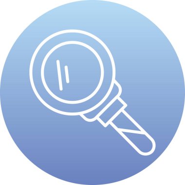 Büyüteç. Web simgesi basit illüstrasyon