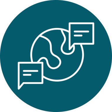 Modern bir simgenin vektör illüstrasyonu