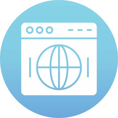 Moda tasarımında web tarayıcı simgesi