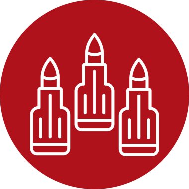 Ruj izi. Web simgesi basit illüstrasyon