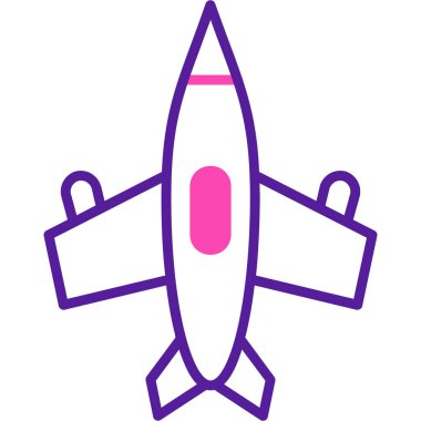 Uçak. Web simgesi basit tasarım