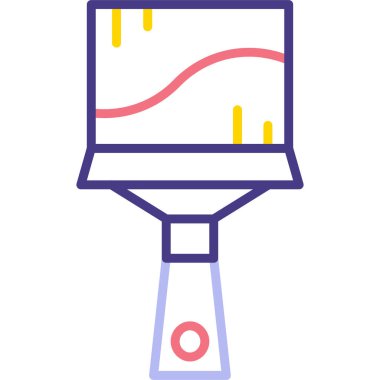 Modern b 'nin vektör illüstrasyonu eksik simgesi