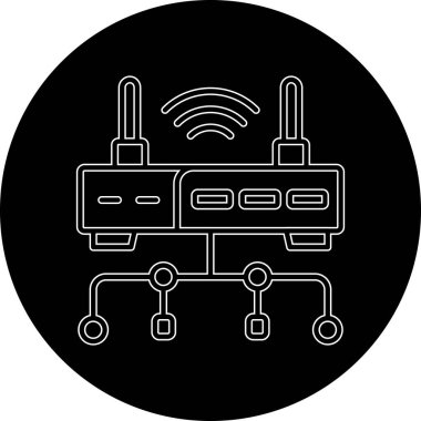 Vektör yönlendirici simgesi, illüstrasyon