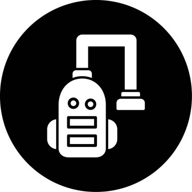 Robot simgesinin vektör illüstrasyonu